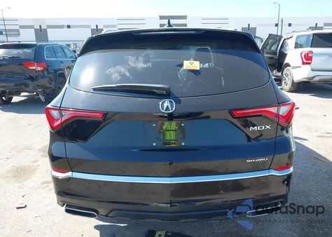 2022 Acura Mdx Advance Package z USA, uszkodzony, nr VIN 5J8YE1H85NL041011